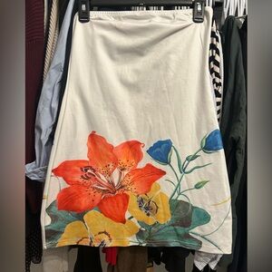 Floral Print strapless dress, size S